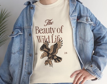 Die Schönheit der Tiere des Lebens Adler T-Shirt | Vintage T-Shirt