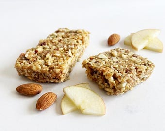 Gluten Free Protein Bar Variety Pack, Peanut Butter Caramel, Chocolate Hazelnut, Apple Pie, Healthy Snacks