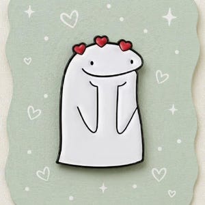 Pin esmaltado con forma de figura de corazón – Pin de solapa, accesorio para chaqueta o mochila