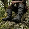 Medieval Viking Jackboots | Pirate Ren Faire Boots | LARP Cosplay Footwear | Authentic Warrior Shoes product logo