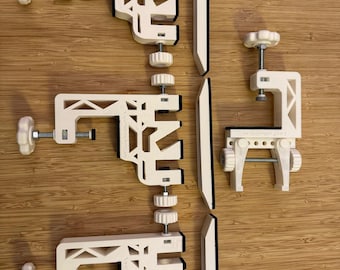 Kit de tornillo de banco Skiman ABS para encerar esquís y tablas de snowboard (3 piezas). Tornillo de banco + adaptador + abrazadera