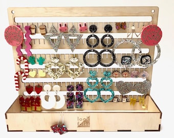 Jewellery Earring Keeper Hanging Storage box unit, Organise, store and display your earrings jewelry