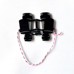 Acrylic laser cut camping binocular brooch