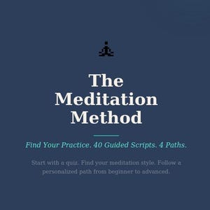 Guidade meditationsskript för nybörjare | 40 övningar, 4 vägar (PDF-nedladdning)