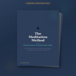 Guidade meditationsskript för nybörjare | 40 övningar, 4 vägar (PDF-nedladdning)