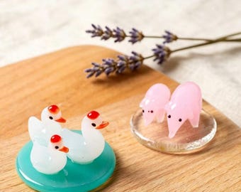 Figurines d'animaux en verre soufflé à la main, éléphant, coq, baleine en verre, sculptures d'art, décoration intérieure de style nature, un cadeau pour la fête des pères.