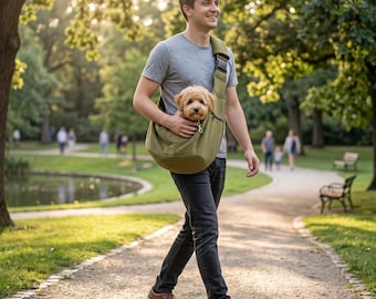 Hands-Free Pet Carrier Sling Bag, Small Dog Cat Puppy Travel Shoulder Bag