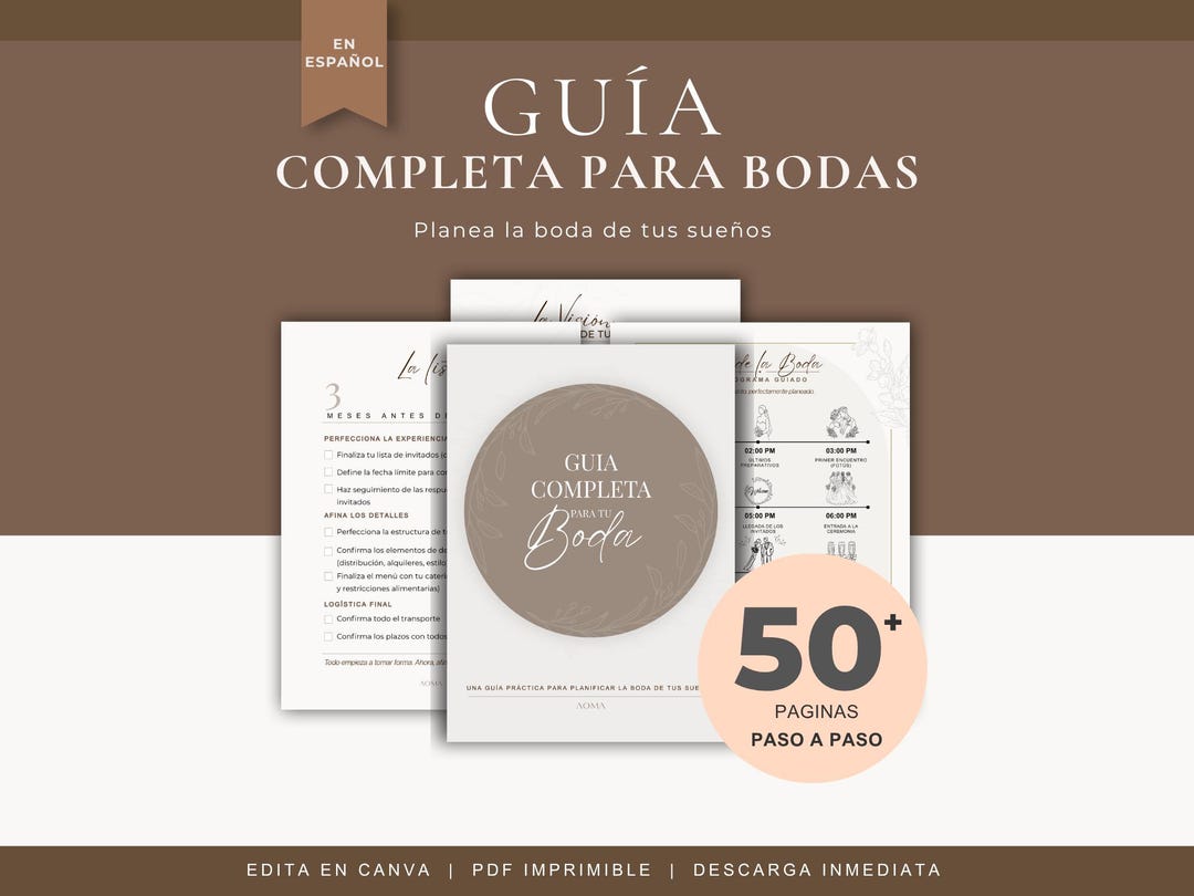 Guía Completa Para Planificar Tu Boda | Checklist De Boda | Wedding ...