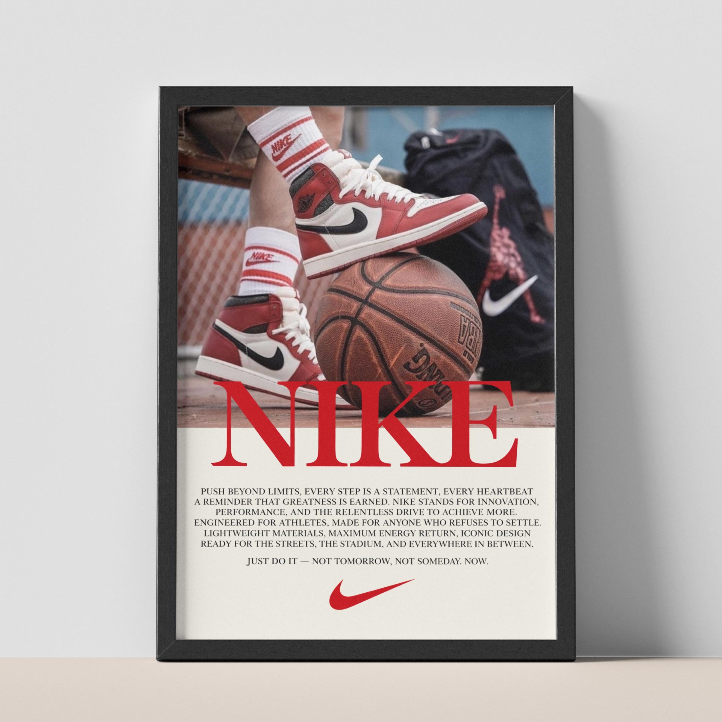 Vintage Nike Jordan Poster - Etsy