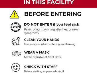 Outbreak Signage Pack for Healthcare | Respiratory, GI & General Illness Signs | Printable Infection Prevention Posters