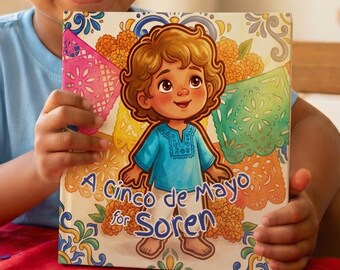 Personalized Cinco de Mayo Book, Custom Name Kids Story, Mexican Heritage Gift, Bilingual Toddler Story, Cultural Kids Keepsake, Latino Book