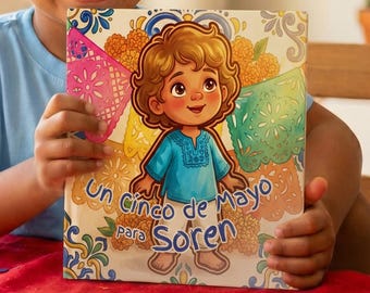 Cuento Personalizado Cinco de Mayo, Libro Nombre Niños, Historia Cultural Latino, Bilingüe, Libro Infantil, Cuento Rimado, Regalo con Nombre