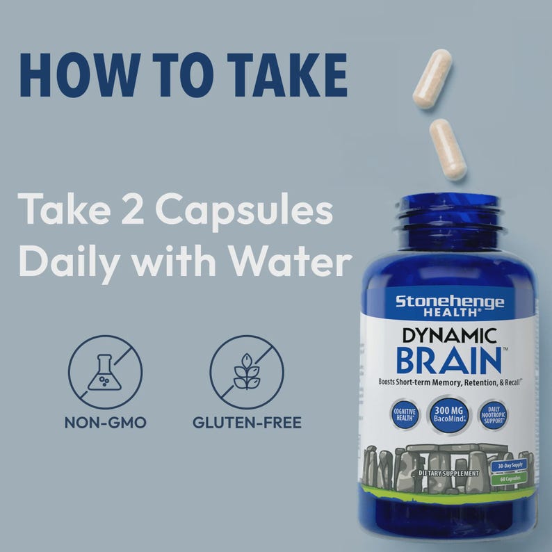 Dynamic Brain Supplement: Memory, Focus, Cognitive Boost Capsules image 4