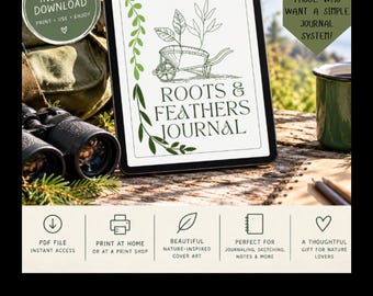 Farm Journal Printable, Gardening Notebook, Homestead Journal (Digital Download)