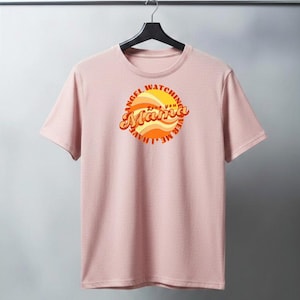 Camiseta "Ángel velando por mí" / Diseño retro de puesta de sol, camiseta espiritual