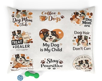 Cojín/Almohada para Mamá Perruna, Regalo de Amor por los Perros para Mamás Perrunas, Regalo para Amantes de los Perros, Decoración del Hogar, Almohada para Mascotas, Almohada Personalizada para Perros
