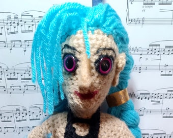 Jinx - A Handmade Crochet and Needle Felted Doll