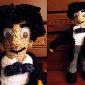 Small Second Doctor (1966 to 1969), a Handmade Doctor Who Doll
