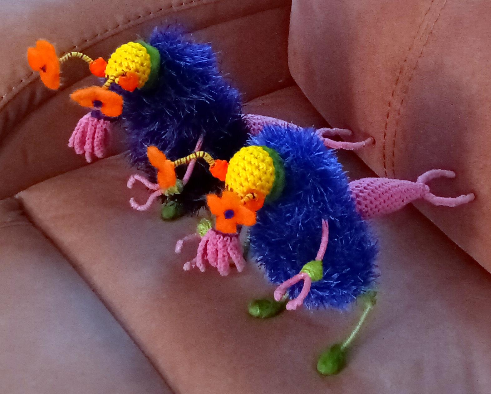 Sylvia and Korob, A Pair of Handmade Crochet Alien Dolls - Etsy