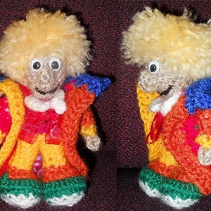 Mini Sixth Doctor (1984 to 1986), a Handmade Doctor Who Doll