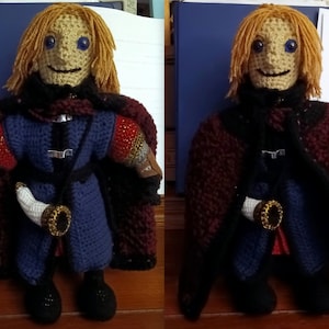 Boromir, a handmade crochet doll