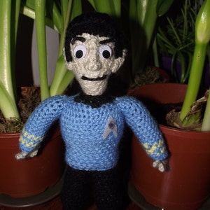 Pocket-Sized Spock, A Handmade Crochet Doll (Mini)