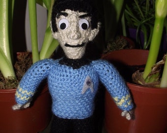 Kleiner Spock, eine handgefertigte Häkelpuppe (Mini)