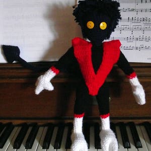 Nightcrawler Kurt Wagner, a handmade crochet doll image 7