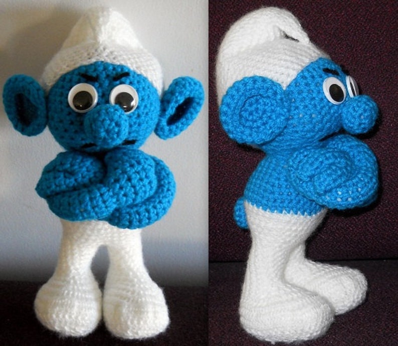 Smurflike Crochet Doll Pattern Etsy