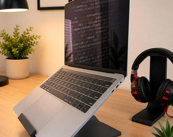 Minimalist Laptop Stand | Sleek Ergonomic Notebook Holder for Office Home