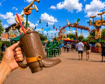 Toy Story inspired Cowboy Boot can holder | Western Drink Holder | Cowgirl Can Holder | Country Style Tumbler | Unique Ranch Gift | Boot Cup