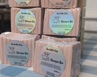 Artisan Clay & Essential Oil Shampoo Bar – Hand-Cut 4 oz Bar