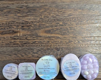 Lavender/Goat Milk Massage, Loofah, Face, and Hand Soap Bar