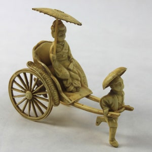 1940s Japan Celluloid Man Pulling Rickshaw With Geisha - Etsy