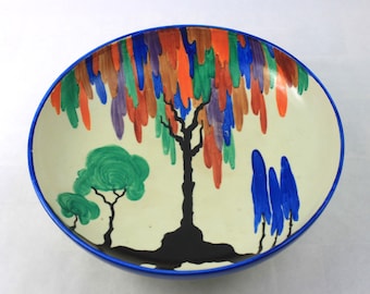 1930s Clarice Cliff Bizarre Latona Pattern Bowl RARE