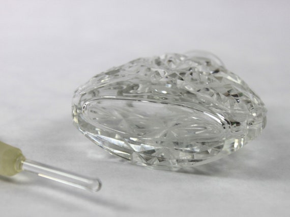 Art Deco Irice Crystal Perfume Bottle Made in Cze… - image 5