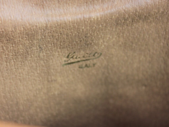 Vintage Gucci Monogram Envelope Clutch Bag