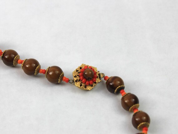 Miriam Haskell Bakelite Graduated Beaded Necklace… - image 6