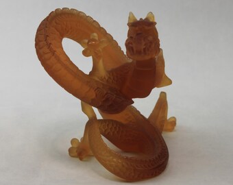 Daum France Pate de Verre Dragon Eight Crystal Sculpture Ltd Edition