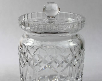 Waterford Crystal Lismore Biscuit Barrel Cookie Candy Jar