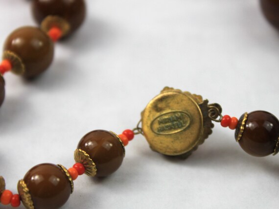 Miriam Haskell Bakelite Graduated Beaded Necklace… - image 7
