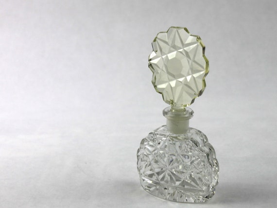 Art Deco Irice Crystal Perfume Bottle Made in Cze… - image 4