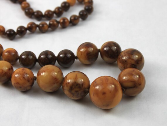 Bakelite Graduated Beaded Necklace Mississippi Mu… - image 5