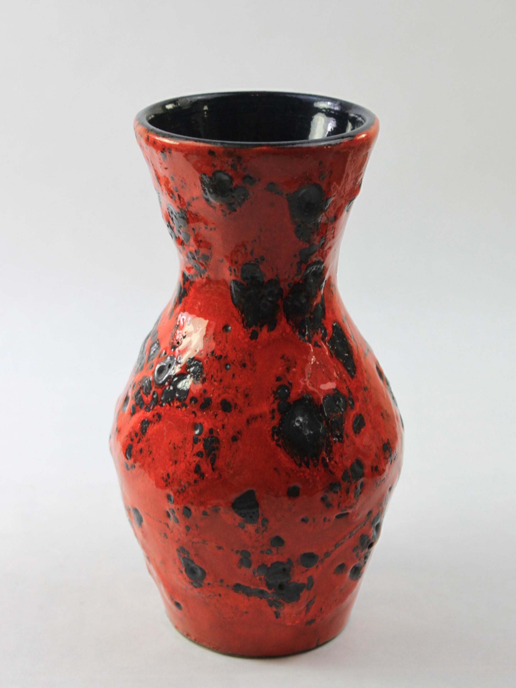 West IZ71263F☆西ドイツ German Art Pottery ヴィンテージ フラワー 
