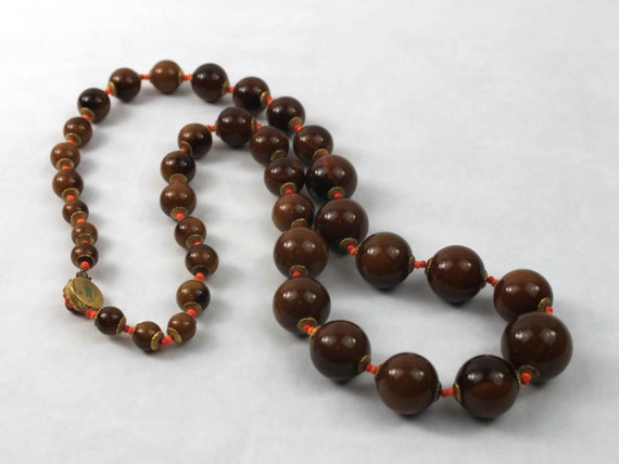 Miriam Haskell Bakelite Graduated Beaded Necklace… - image 5