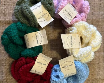 Handmade Crochet Chunky Scrunchie