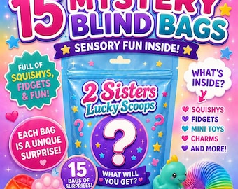15 Mystery Squishy Blind Bags - Find a charm add another bag