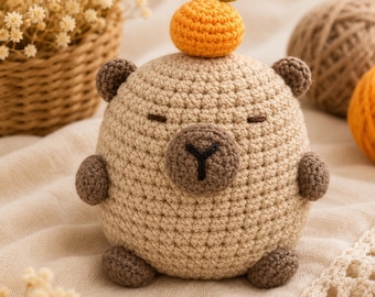 Capybara Crochet Kit – Beginner Amigurumi DIY Craft Set