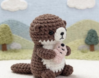 Crochet Kit for Beginners – Cottagecore Beaver Amigurumi DIY Craft Kit