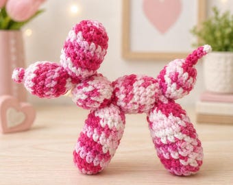 Crochet Kit – Beginner Balloon Dog Amigurumi Craft (DIY Project)